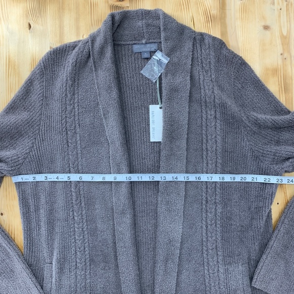 Barefoot Dreams CozyChic Lite Cabin Cardigan Longline in Ash Sz XL - Picture 11 of 13